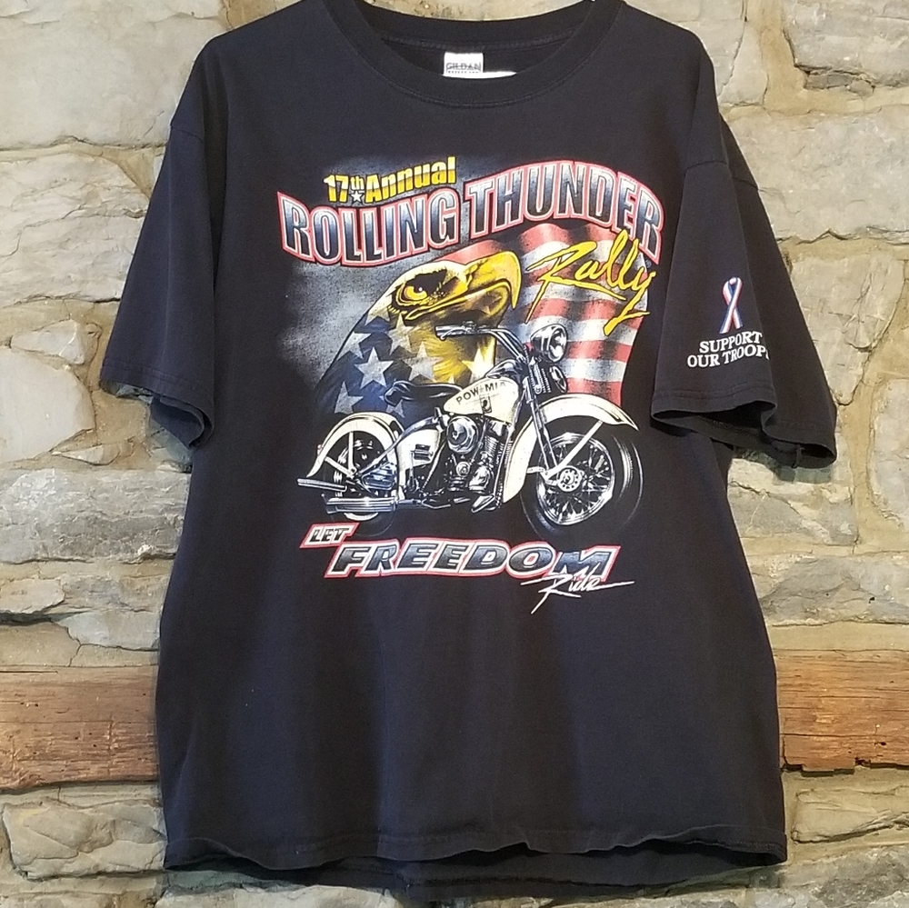 Rolling Thunder Rally Biker Tshirt 2004